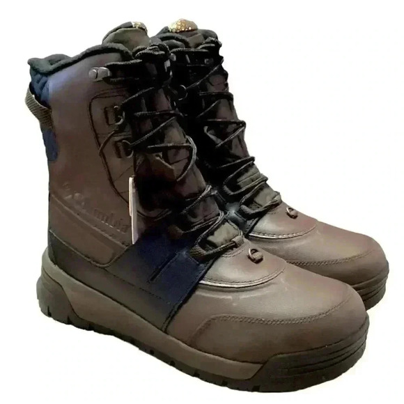 Columbia Bugaboot Celsius Plus Men 11.5W Waterproof Leather Snow Boots Brown NEW - Picture 1 of 7